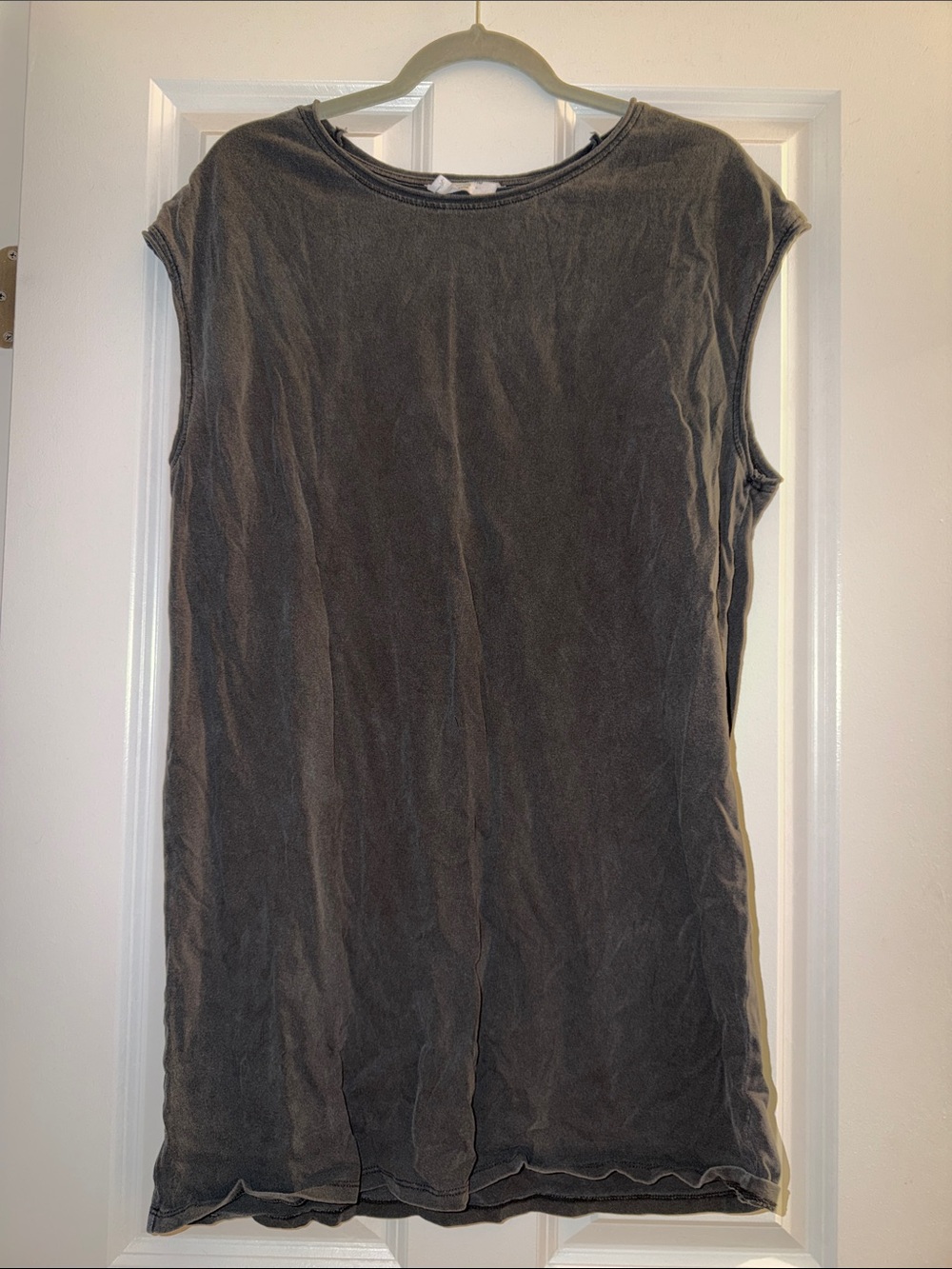 Double Zero Washed Charcoal Mini Dress